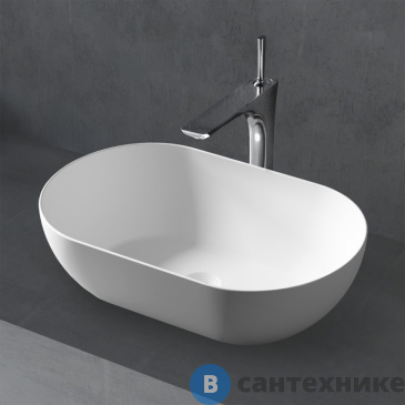 картинка Раковина ABBER Stein AS2611 накладная белая матовая