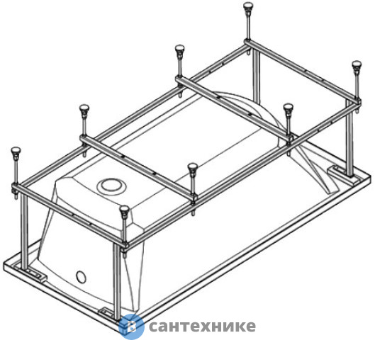Монтажный комплект к ванне Santek Касабланка XL 180х80 (1WH302483)