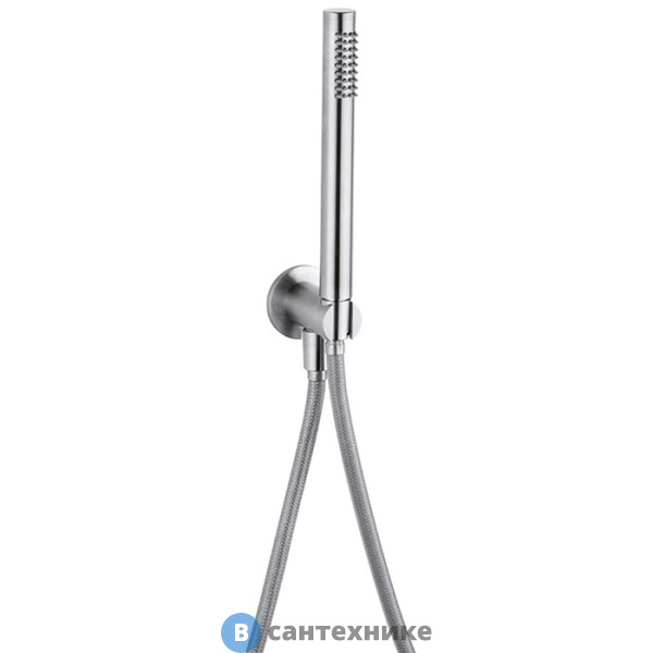 Душевой гарнитур CISAL Xion DS018300D1 нержавеющая сталь (ручная лейка,шланг 150 см,вывод с держателем)