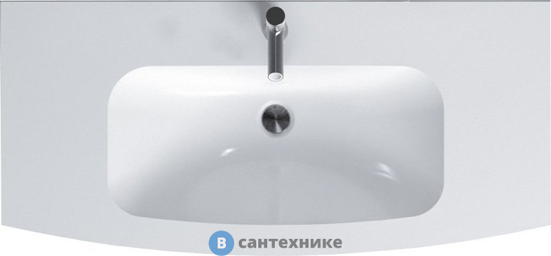 Раковина Jacob Delafon Nona EB1881RU-00 из гелькоата, глянцевый белый, 100 см