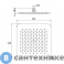 картинка Верхний душ Paini 50CR759UPQ25E квадратный, 250 мм, хром