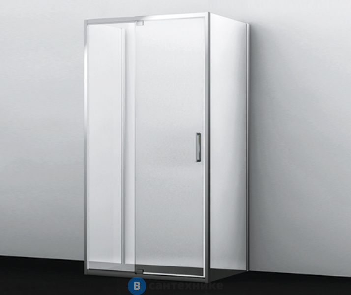 Душевой уголок WasserKRAFT Berkel 48P25, П-образный, прямоугольник, с универсальной распашной дверью