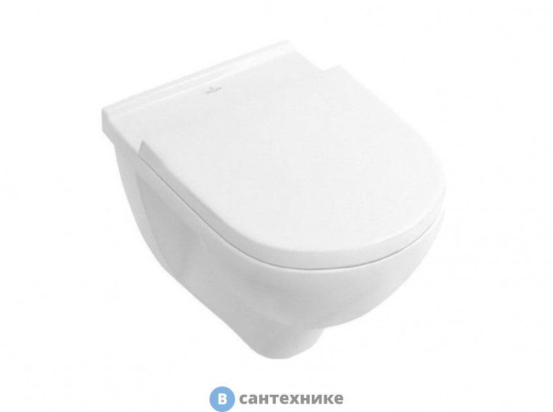Унитаз подвесной Villeroy & Boch O'Novo 5660H101 альпийский белый, с сиденьем