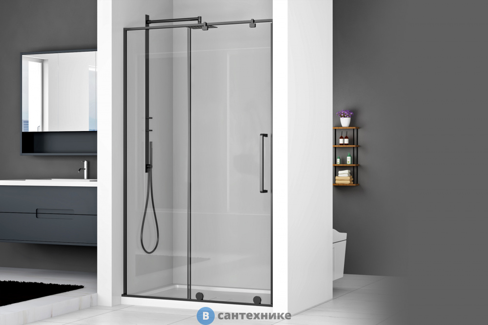 Душевая  дверь Royal Bath BERN-S RB 140-T-BL 1400*1950 (BERN-S RB 140-T-BL)