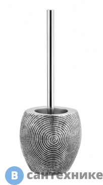 картинка Щетка для унитаза WasserKRAFT Eider K-33327 металл, хромоникелевое покрытие, полирезин