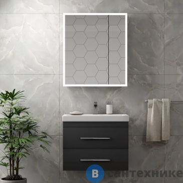 картинка Зеркало-шкаф Континент REFLEX, 700х800 с датчиком движения (МВК026)