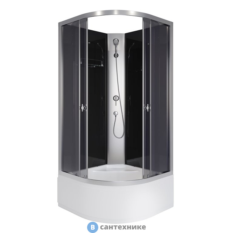 Душевая кабина Niagara Eco E100/40/TN/BK (1000х1000х1950)