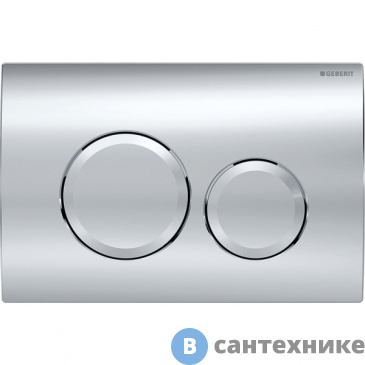 картинка Смывная клавиша Geberit Delta 20 115.127.21.1 для двойного смыва, глянцевый хром