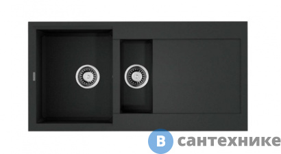 картинка Кухонная мойка OMOIKIRI Sakaime 100-2-BL черный (4993892)