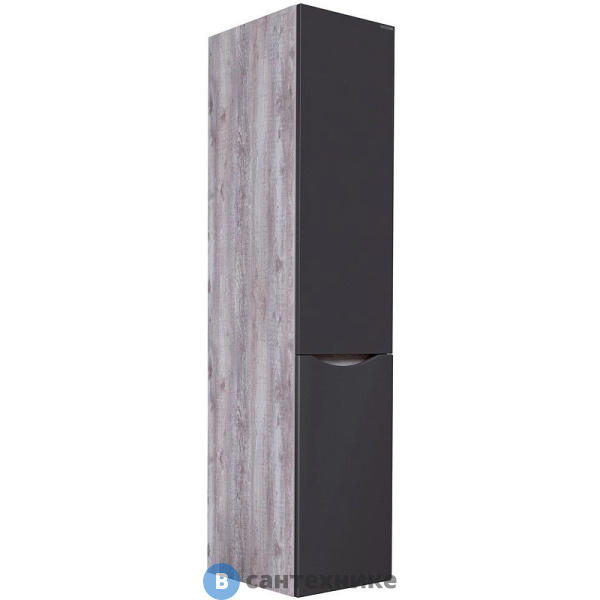 Пенал Grossman ТАЛИС-35 см с б/к подвесной, универсальный бетон пайн/серый