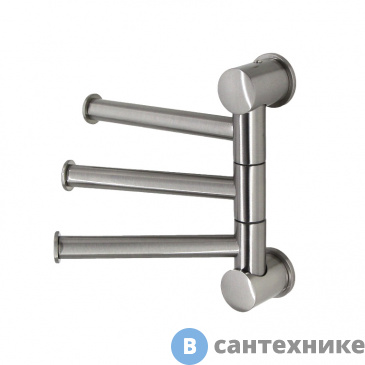 картинка Держатель WasserKRAFT K-1053NICKEL полотенец тройной