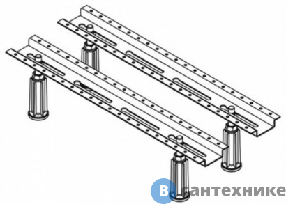 картинка Опорная рама Mauersberger 5301000001 для ванн до 1800*800 мм, регулировка по высоте 125-195 мм, 4 регулируемые по высоте передвижные ножки