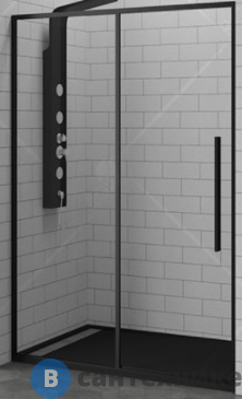 картинка Душевая дверь RGW SV-12-B 140*195 чёрный/прозрачное (1385-1395) (32321214-14)