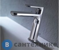 Смеситель CISAL LineaViva LV00051021 однорычажный для раковины на 1 отверстие с донным клапаном, хром