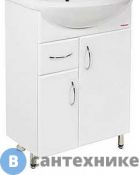 Тумба под раковину Merkana Уют 55 см на ножках белая (13551)