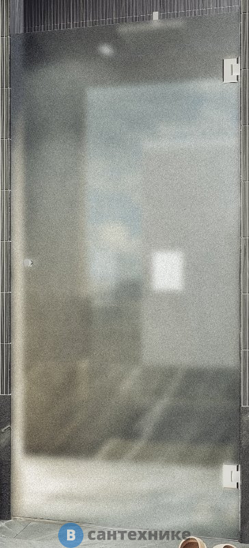 Душевая дверь на петлях MaybahGlass 1950*700 Стекло 8 мм Сатин (MGD-519-4)