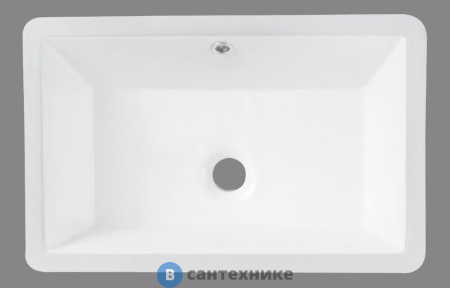 Раковина BelBagno BB1009 керамическая, встраиваемая снизу