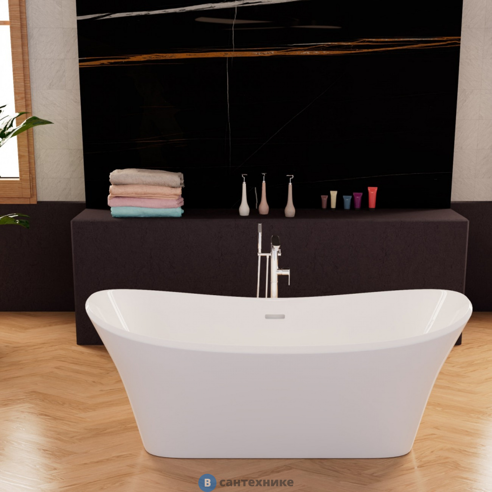 Ванна Frank F6104 White акрил, отдельностоящая