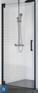 картинка Душевая дверь BelBagno MARMI-B-1-90-С-NERO