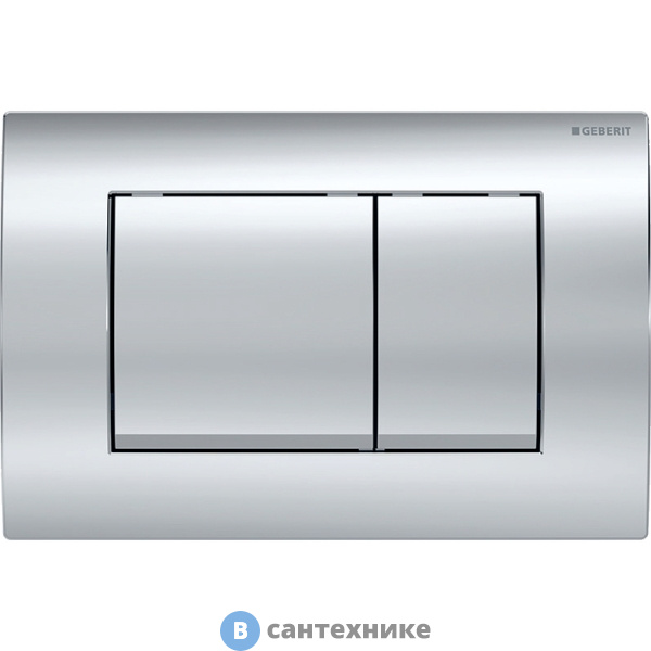 Смывная клавиша Geberit Delta30 115.137.21.1, для двойного смыва: глянцевый хром