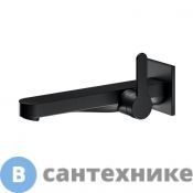 Смеситель Keuco IXMO FLAT для умыв., DN 15, для встр., с квадр. роз., 241 мм, чёрный (59516371302), без внутренней части