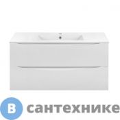 Тумба под раковину Vincea Mia 1000 подвесная, 2 выкатных ящика soft close, G.White (VMC-2MC100GW)