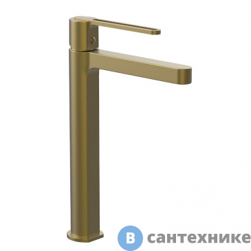 картинка Смеситель Vincea Rondo VBF-1R2BG для раковины, однорычажный, брашированное золото