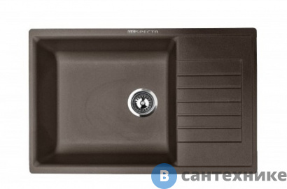 картинка Кухонная мойка RESPECTA Tira RT-78 горький шоколад (RT78.103)