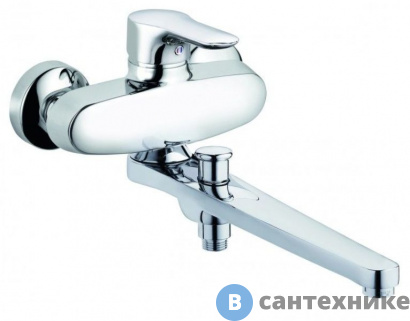 картинка Однорычажный смеситель Kludi 324910575 OBJEKTA универсальный для ванны