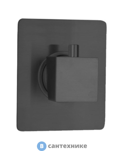 Дивертор Paini 84PZ471 Dax-R на 3 выхода, чёрный матовый PVD