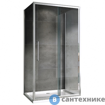 картинка Душевой уголок ABBER Schwarzer Diamant AG30160H-S100-S100 160*100*195, без поддона