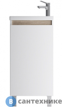 картинка Тумба под раковину AM.PM X-Joy M85AFSX0451WG напольная, 45 см, 1 дверца, белый глянец