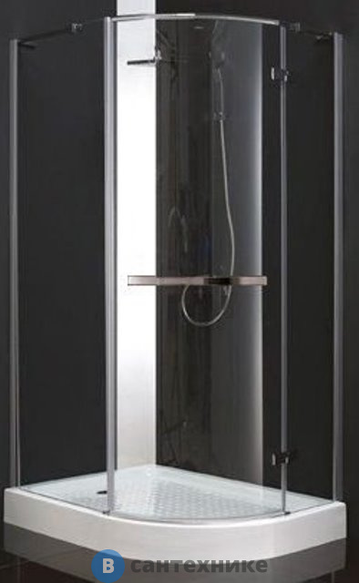Душевой уголок Cezares BERGAMO-W-RH-1-120/100-ARCO-C-Cr-L-IV (1200x1000x2000) без поддона