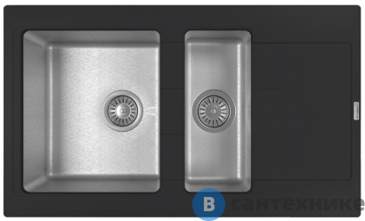 картинка Кухонная мойка FLORENTINA Комби 860 К антрацит (21.410.D0860.302)