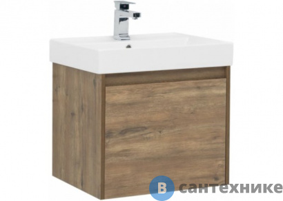 картинка Тумба под раковину Aquanet Nova Lite 60 1+1 ящ. цв дуб рустикальный (249511)