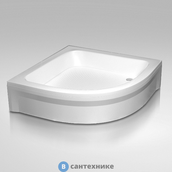 Душевой поддон RGW BP/CL-S 90*90*15 полукруглый (16180499-51), без сифона