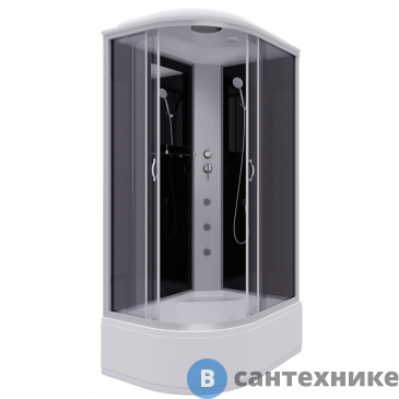 картинка Душевая кабина Niagara NG-2510-14RG (1200х800х2150) высокий поддон, стекло тонированное