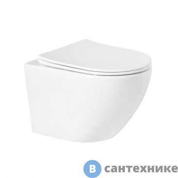 картинка Унитаз BelBagno SFERA-R BB046CHR подвесной безободковый, без сиденья