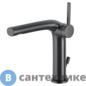 Смеситель Keuco EDITION 400 для умывальника, с гарнитурой, хром чёрный шлифованный (51502130000)