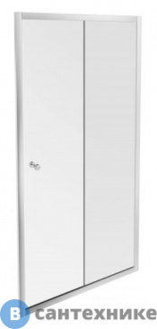 картинка Дверь Jacob Delafon SERENITY E14C100-GA реверсивная, стекло 6 мм, прозрачное, профиль хром /100х190/