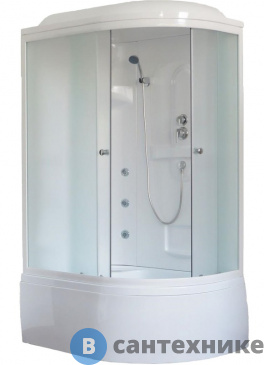 картинка Душевая кабина Royal Bath RB 8120BK2-M L 1200x800x2170 (матовое)