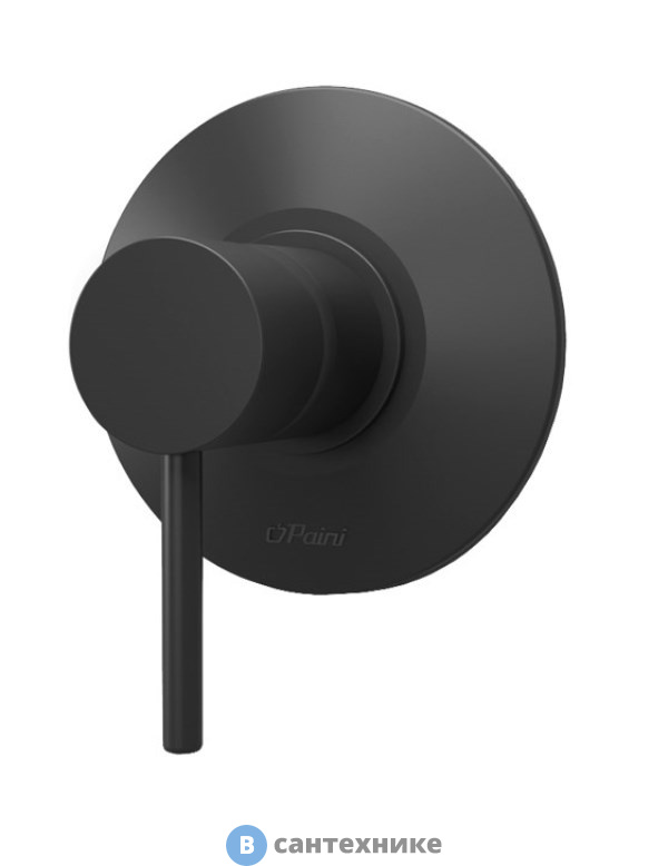 Смеситель Paini 78PZ690 Cox для душа встраиваемый, черный матовый PVD