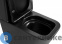 картинка Унитаз с бачком ABBER Rechteck AC1210TMB черный матовый, безободковый, смыв торнадо, сиденье дюропласт микролифт