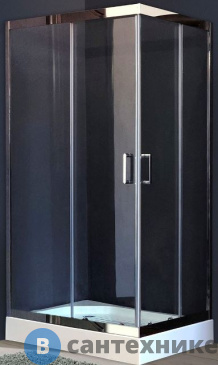 картинка Душевой уголок Royal Bath RB HPD-T-CH 120x100x185 (прозрачное) (RB1120HPD-T-CH) без поддона