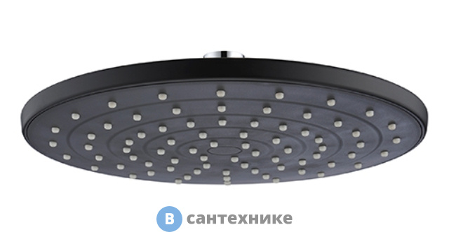 Верхняя душевая насадка WasserKRAFT A077 ABS-пластик, покрытие Soft-touch