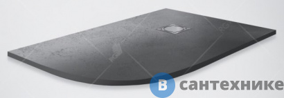 картинка Душевой поддон RGW ST/AR-0128G графит/асимметричный 80*120*2,5 (16154128-02R), без сифона