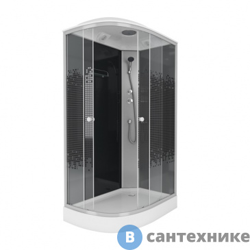 картинка Душевая кабина Niagara NG-4512 R black (1200х800х2150)