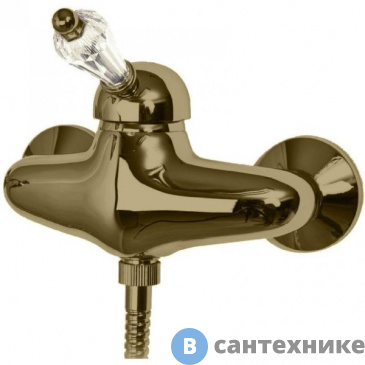 картинка Смеситель Cezares VINTAGE-DM-02-Sw для душа однорычажный, бронза, ручка Swarovski