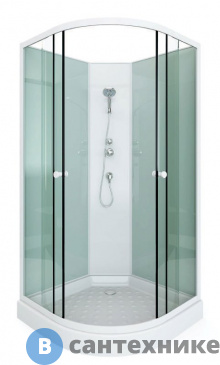 картинка Душевая кабина Arcus S-10 (80x80) матовое стекло, низкий поддон