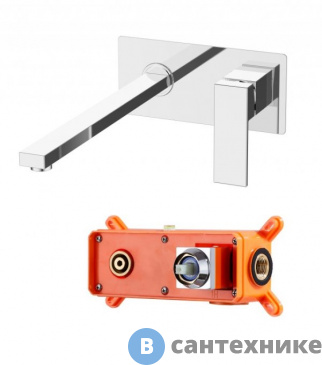 картинка Смеситель BelBagno ROMANO ROM-BLM-CRM встраиваемый для раковины, хром